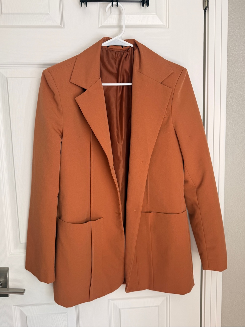PrettyLittleThing oversized blazer- rust color